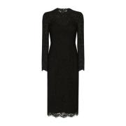 Elegante Zwarte Jurk voor Vrouwen Dolce & Gabbana , Black , Dames