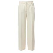 Casual Slim Fit Broek Dolce & Gabbana , White , Dames