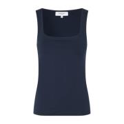 Blauwe Square Neck Top Rosemunde , Blue , Dames