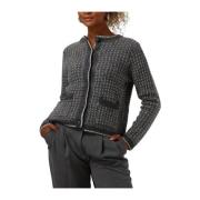 Donkergrijze Gebreide Cardigan Selected Femme , Gray , Dames