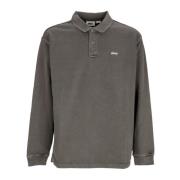 Lange Mouw Pigment Polo Zwart Obey , Gray , Heren