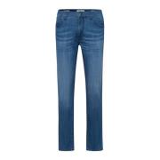 Donkerblauwe Denim Jeans Brax , Blue , Heren