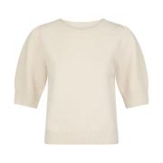 Martha Bow Knit Trui Neo Noir , Beige , Dames