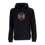 Zwarte Logo Hoodie met Kangoeroezak Dolly Noire , Black , Heren