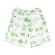 Horns Allover Boardshort White Zwembroek Iuter , White , Heren