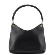 Pre-owned Leather handbags Gucci Vintage , Black , Dames