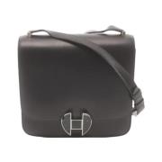 Pre-owned Fabric shoulder-bags Hermès Vintage , Black , Dames