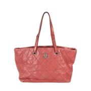 Pre-owned Leather chanel-bags Chanel Vintage , Pink , Dames