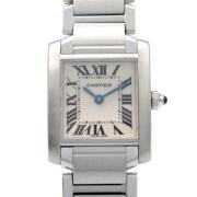 Pre-owned Metal watches Cartier Vintage , Gray , Dames