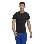 Zwarte Techfit Training Tee Adidas , Black , Heren