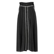 Zwarte Rok met Riem en Zakken NÜ Denmark , Black , Dames