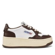 Medalist Low Leren Sneakers Autry , Brown , Dames