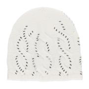 Kasjmier Wollen Beanie met Strass Patroon Kangra , Beige , Dames