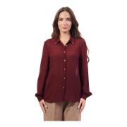 Bordeaux Blouses voor Vrouwen Fracomina , Red , Dames