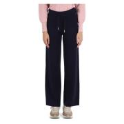 Merino wol wijde broek Sun68 , Blue , Dames