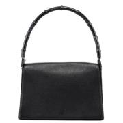 Pre-owned Leather handbags Gucci Vintage , Black , Dames