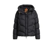 Winterjas met bont capuchon Parajumpers , Black , Heren