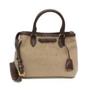 Pre-owned Leather prada-bags Prada Vintage , Beige , Dames