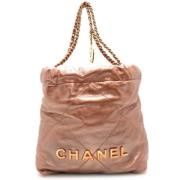 Pre-owned Leather chanel-bags Chanel Vintage , Pink , Dames