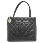 Pre-owned Leather chanel-bags Chanel Vintage , Black , Dames