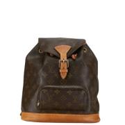 Pre-owned Canvas backpacks Louis Vuitton Vintage , Brown , Dames