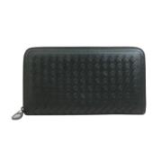 Pre-owned Leather wallets Bottega Veneta Vintage , Black , Dames