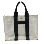 Pre-owned Fabric totes Hermès Vintage , Gray , Dames