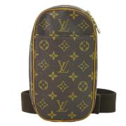 Pre-owned Canvas clutches Louis Vuitton Vintage , Brown , Heren