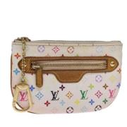 Pre-owned Canvas clutches Louis Vuitton Vintage , White , Dames