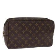 Pre-owned Canvas clutches Louis Vuitton Vintage , Brown , Dames