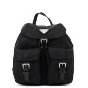 Pre-owned Nylon backpacks Prada Vintage , Black , Dames