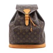 Pre-owned Leather backpacks Louis Vuitton Vintage , Brown , Dames