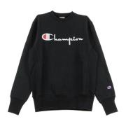 Zwarte Crewneck Sweatshirt voor Mannen Champion , Black , Heren