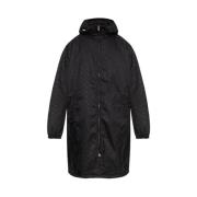 Monogram Jacquard Parka met Matte Finish Gucci , Black , Heren