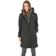 Blauw Zwart Windjack Stephy Model K-Way , Black , Dames