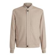 Kasjmier Beige Jas met Waterafstotende Afwerking Ermenegildo Zegna , B...