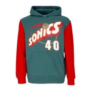 Seattle Supersonics Hoodie 1996 Shawn Kemp Mitchell & Ness , Blue , He...