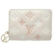 Pre-owned Leather wallets Louis Vuitton Vintage , Beige , Dames