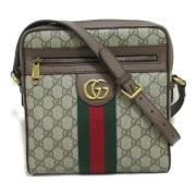 Pre-owned Canvas gucci-bags Gucci Vintage , Beige , Dames