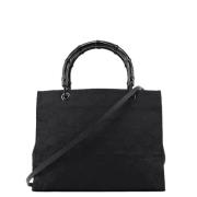 Pre-owned Canvas handbags Gucci Vintage , Black , Dames