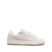 Witte Leren Sneakers Santha , White , Heren