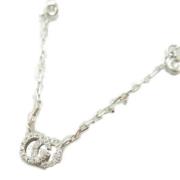 Pre-owned Pearl necklaces Gucci Vintage , Gray , Dames