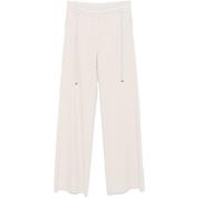 Melange Fleece Track Pants D.Exterior , Beige , Dames