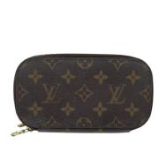 Pre-owned Canvas clutches Louis Vuitton Vintage , Brown , Unisex