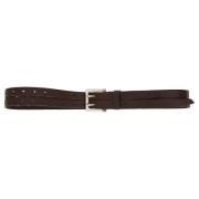 Leren Split Riem Our Legacy , Brown , Dames