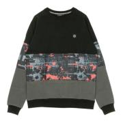 Glitch Camo Crewneck Sweatshirt Zwart Dolly Noire , Multicolor , Heren