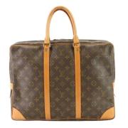 Pre-owned Canvas briefcases Louis Vuitton Vintage , Brown , Heren