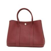 Pre-owned Leather totes Hermès Vintage , Red , Dames