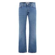 Straight-leg jeans met contraststiksels Department Five , Blue , Heren