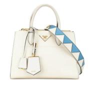 Pre-owned Leather prada-bags Prada Vintage , White , Dames